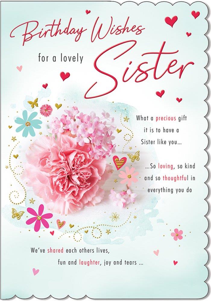 Happy Birthday Ecard Sister Birthday Cards