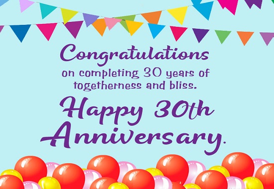 {100+} 30th Anniversary Wishes, Messages, Quotes for Everyone