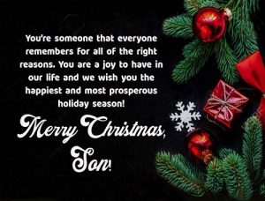 {80+} Christmas Wishes, Messages, Quotes, Verses for Son