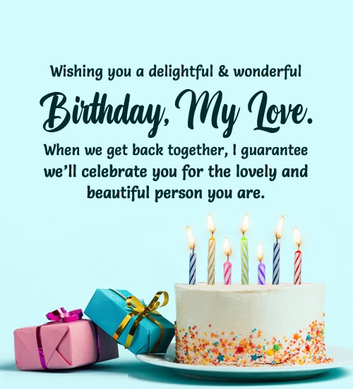 {70+} Long Distance Birthday Wishes for Wife | Messages, SMS