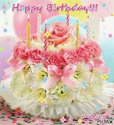 Thank you, family & friends, for birthday wishes - GIF animado grátis -  PicMix